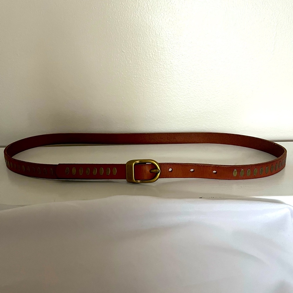 Fossil western Brown Leather Belt medium